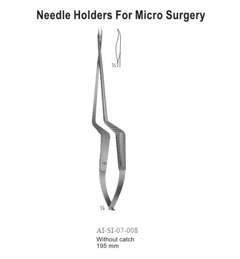 Without catch needle holders 